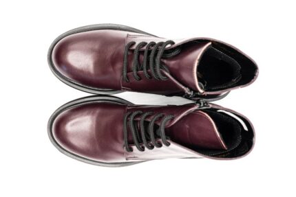 Ghete femei, piele naturala, NIK801BORDO Botine